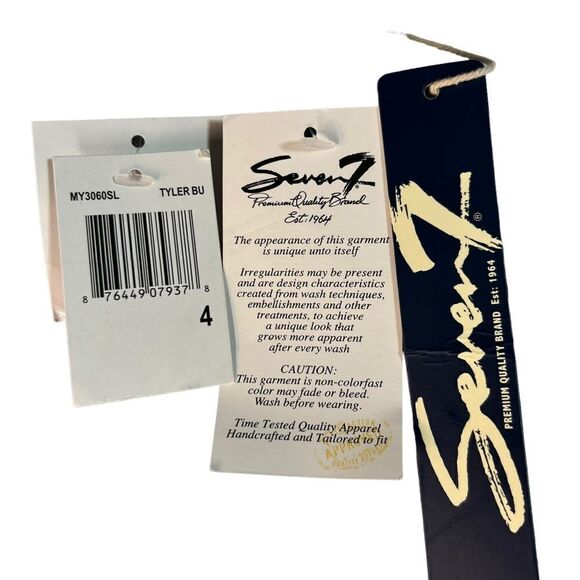 Seven7 Bermuda Denim Shorts Women Size 4 Blue Stretch Whiskers nwt - Picture 12 of 13